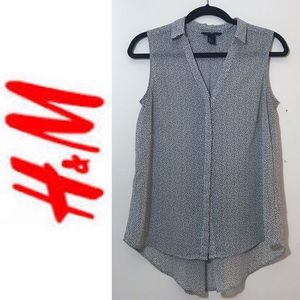 H&M Sleeveless Blouse In size 4